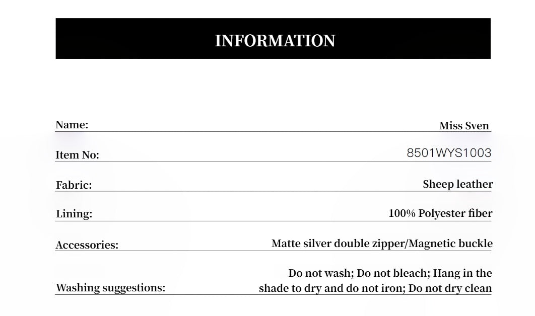 "Miss Sven" Lapel Two-tone Wax Sheepskin Short leather Jacket