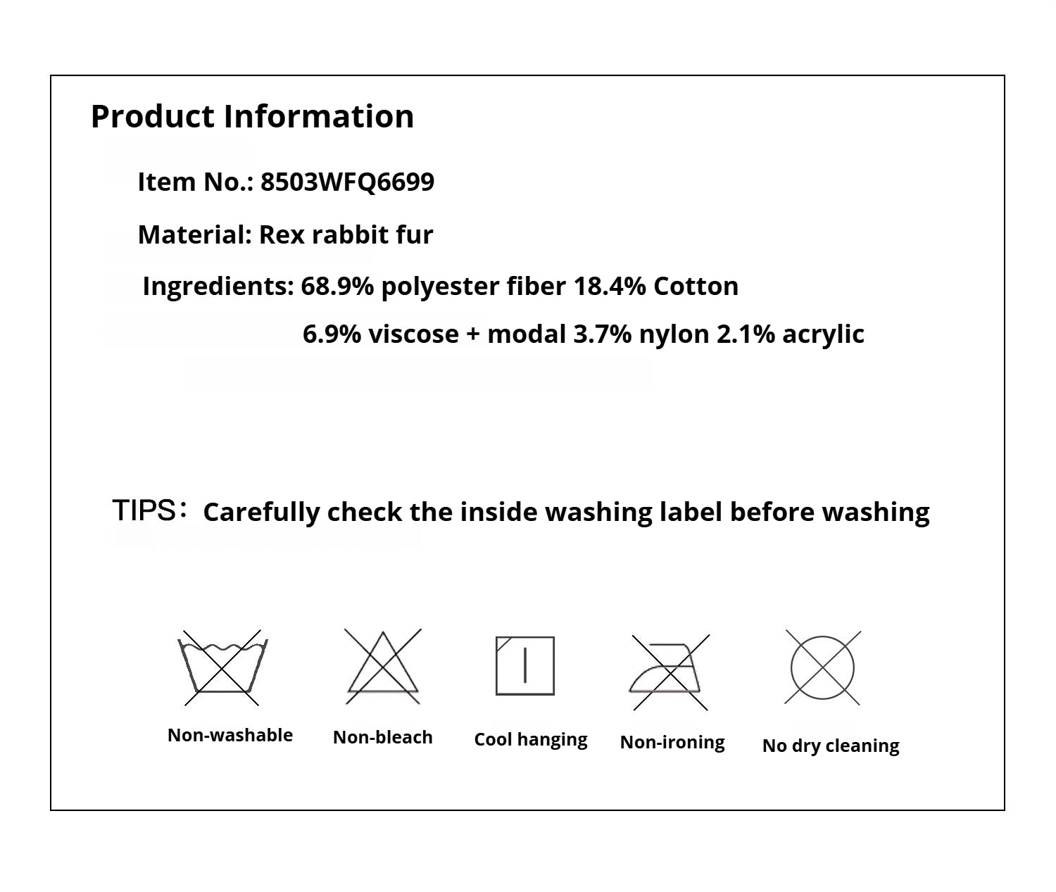 Rex rabbit fur coat "Artistic Weaving"