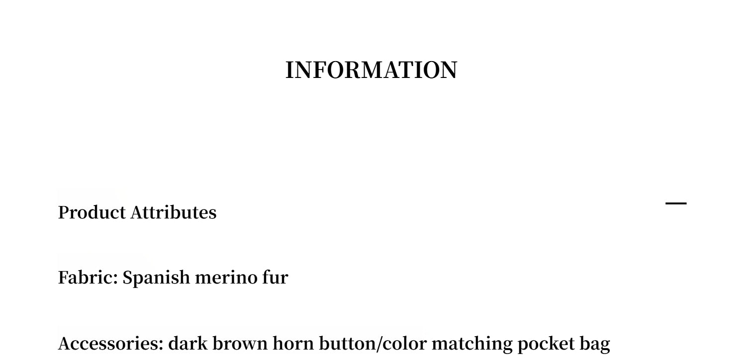 "Urban Home" Imported Merino Wool Fur Sheepskin Jacket