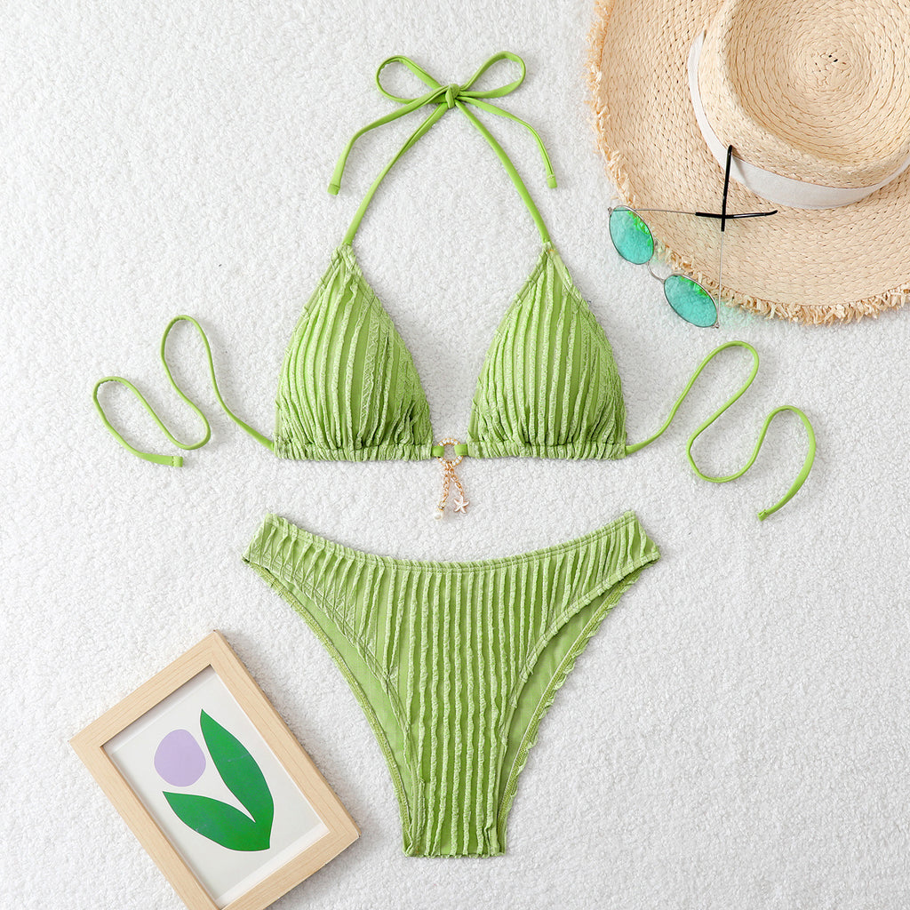 Drawstring Strap Swimsuit Women's Bikini