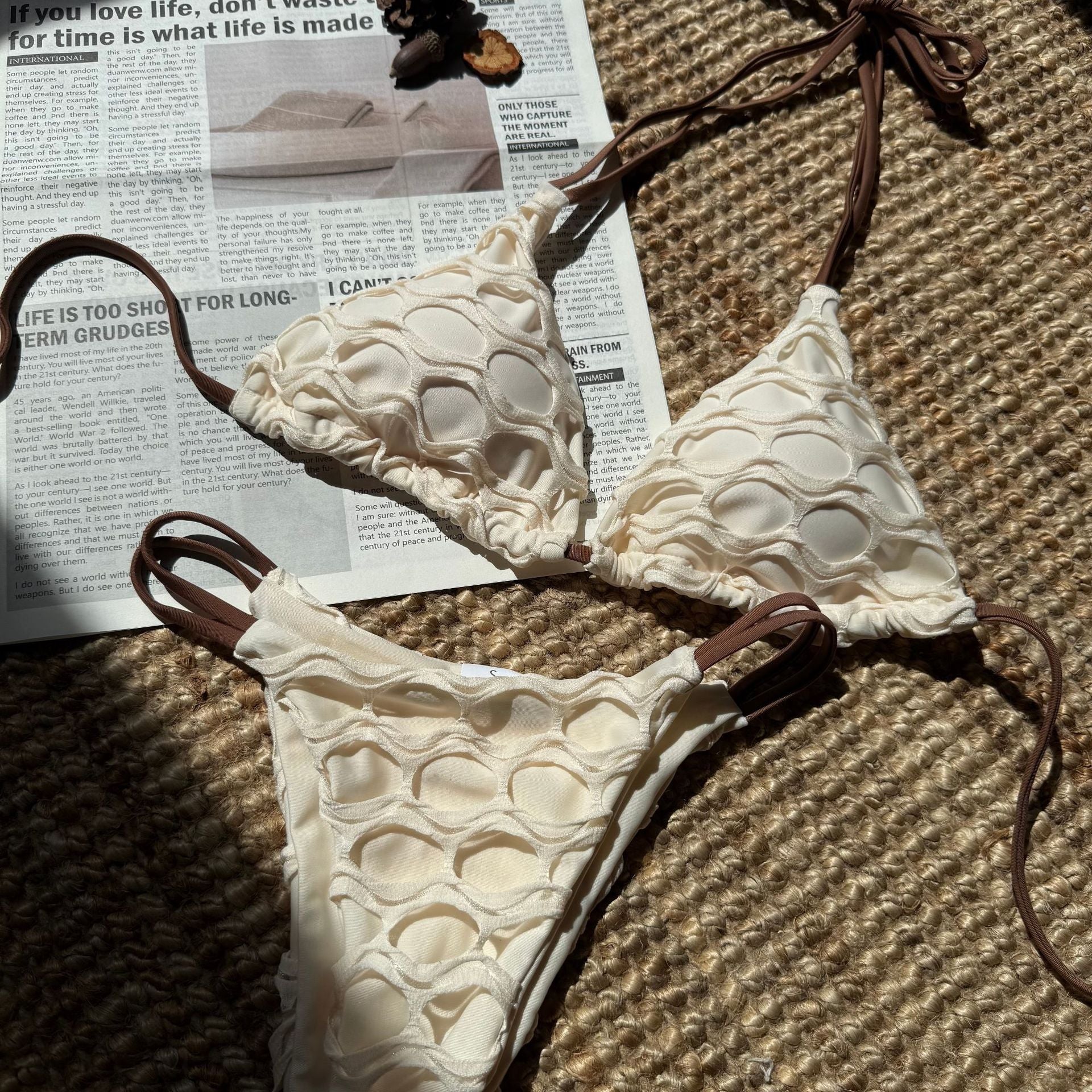 Tie Two-Piece Swimwear Bikini