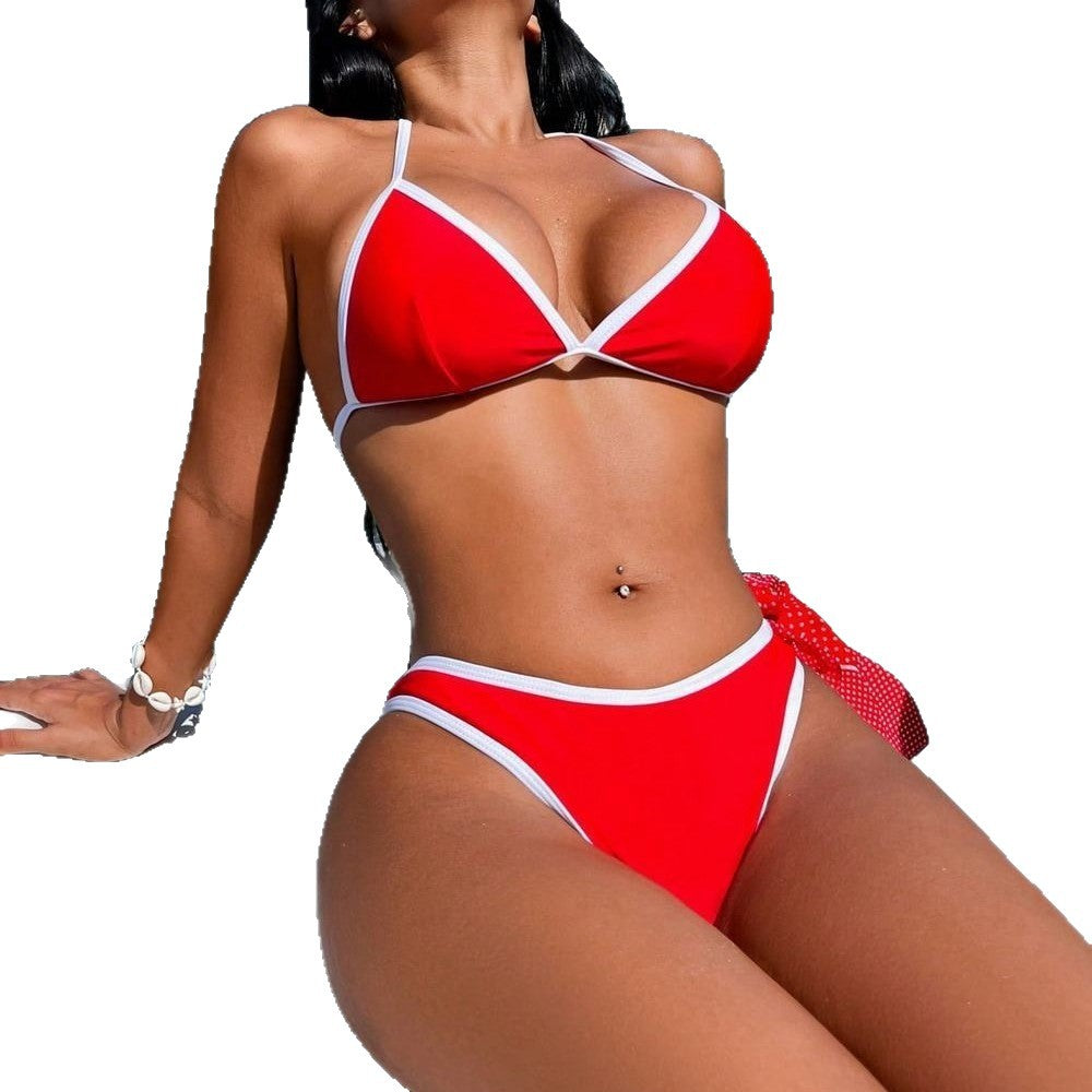 Bikini Ultra Exposure Swimsuit Split Beach Color Match