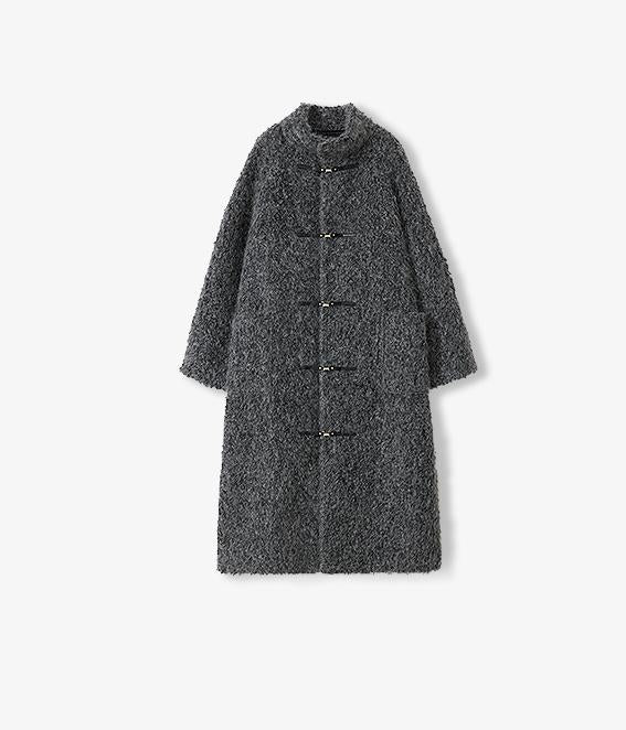 "Parisian Affair"Circle Long Fur Toggle Coat